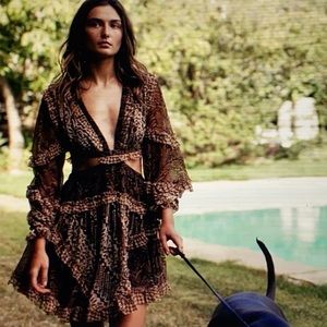 Zimmerman Tali Batik cut out dress